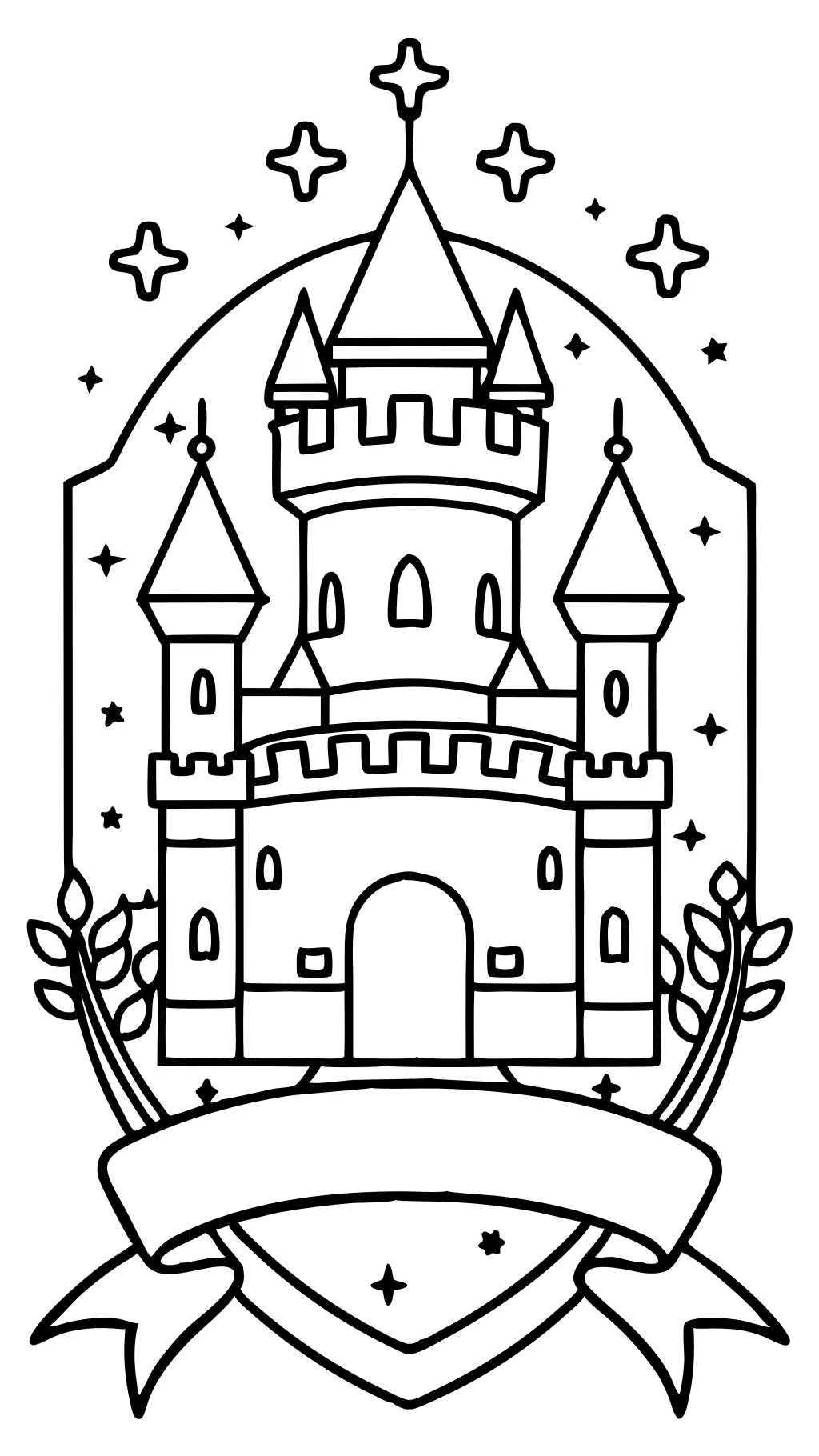 coloring pages castles